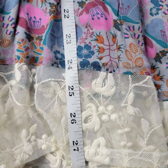 Matilda Jane Make Believe Sew Perfect Blouse Pleasant Top Purple Motif NWT Sz S - Picture 11 of 11